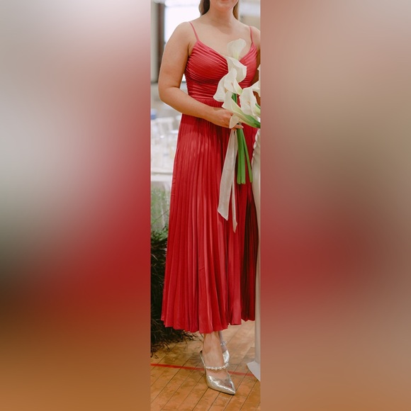 Club Monaco Pink Pleated Gown - Picture 10 of 10